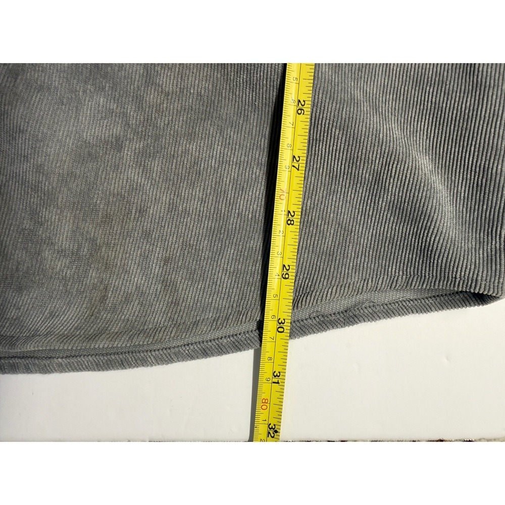 Aeropostale Corduroy Hooded Shirt XL Gray Casual Streetwear Skate Surf Shacket - Picture 5 of 7